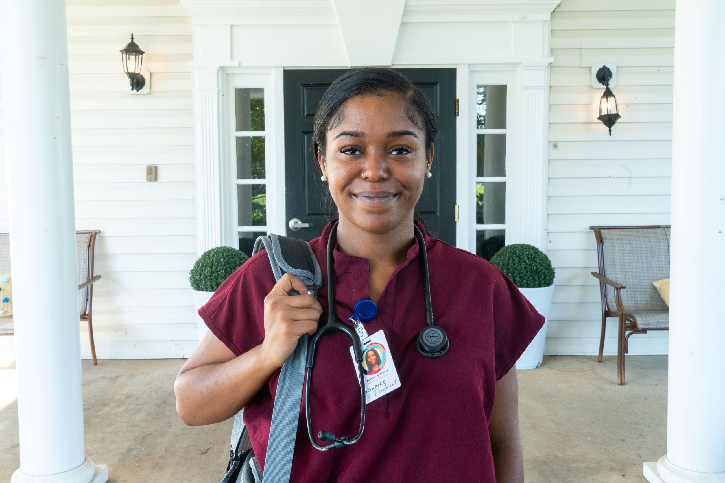 A photo of Brittany an RN Case Manager for Hospice of the Piedmont