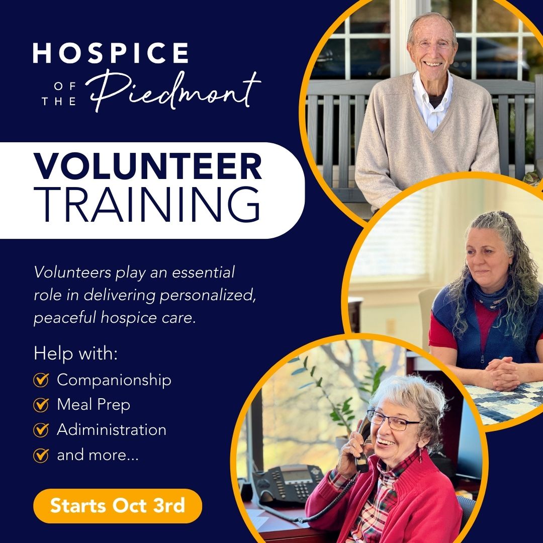 Hospice Volunteers enjoy talking to patients